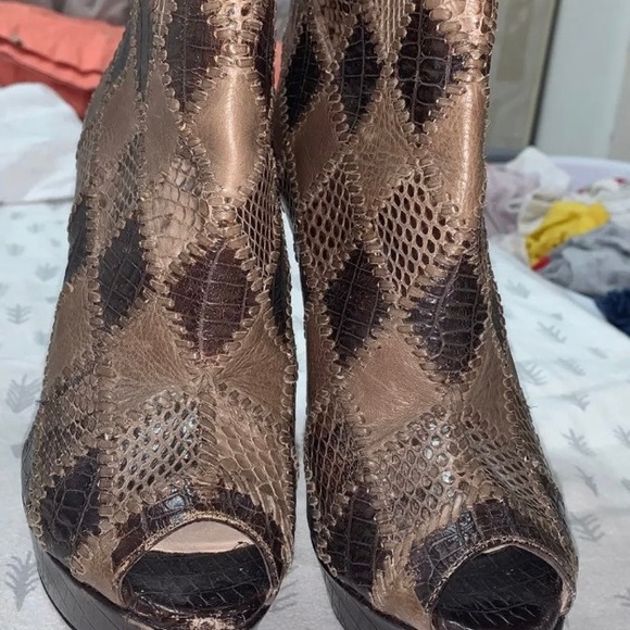 Parada leather booties brown sz 37 - Picture 7 of 7